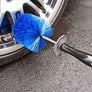 Easy wheel cleaning brush