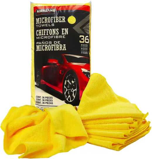 Kirkland Ultra Plush Yellow Microfibre Cloths